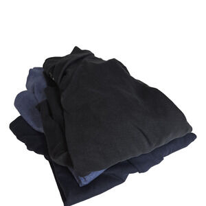 Vtg LL Bean Womens Turtleneck Sweater Sz XL Blue Black Gorpcore Long Sleeve Lot